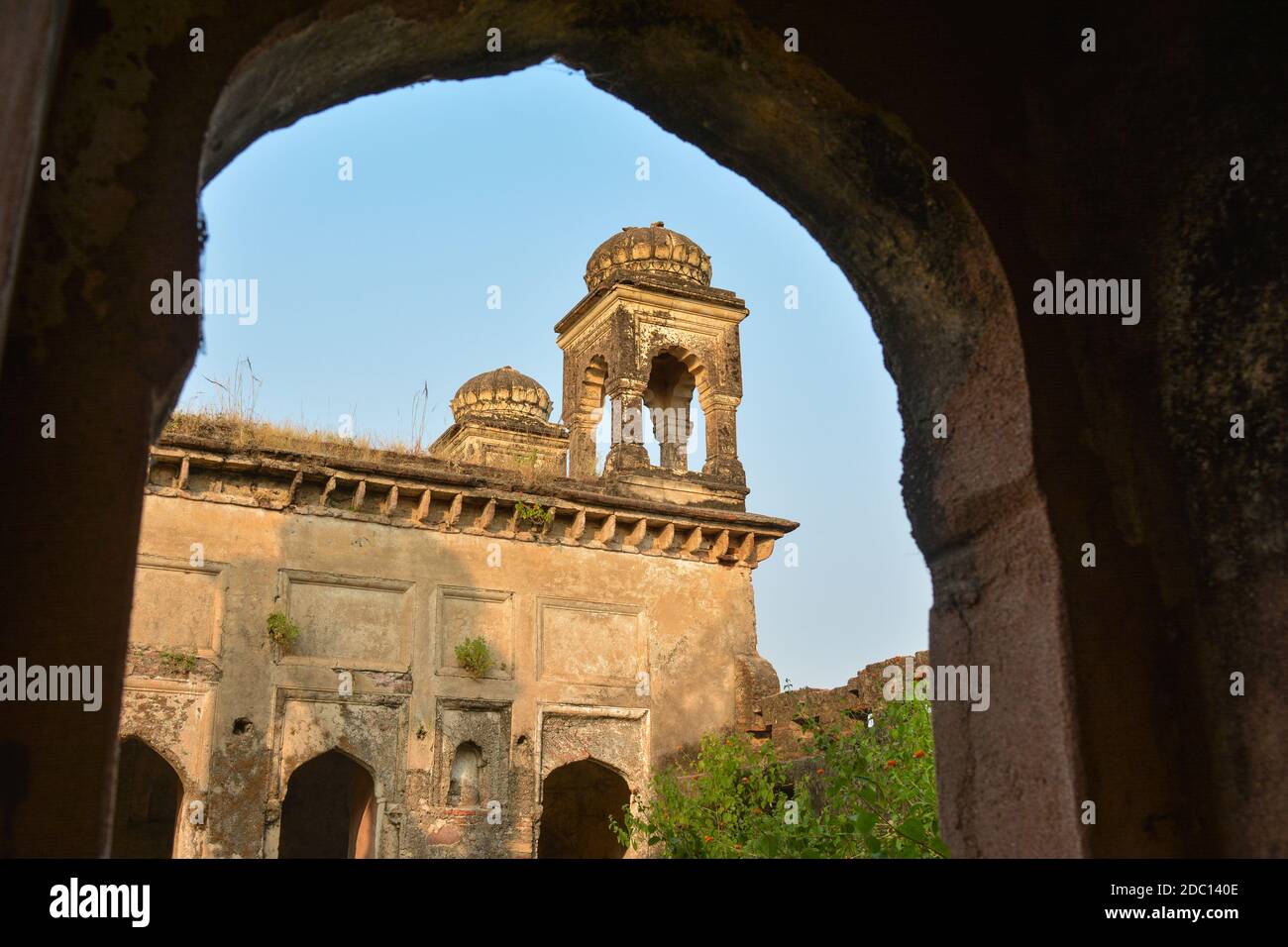 Baldeogarh Fort in Madhya Pradesh, Indien. Stockfoto