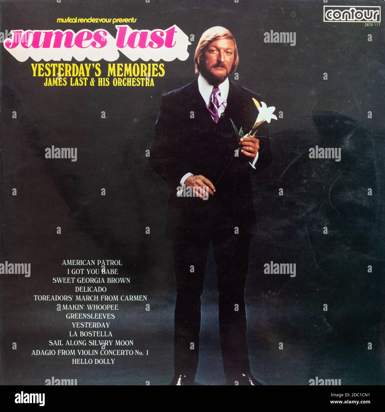 James Last und sein Orchester, Yesterday's Memories, Vinyl LP Album Cover Stockfoto