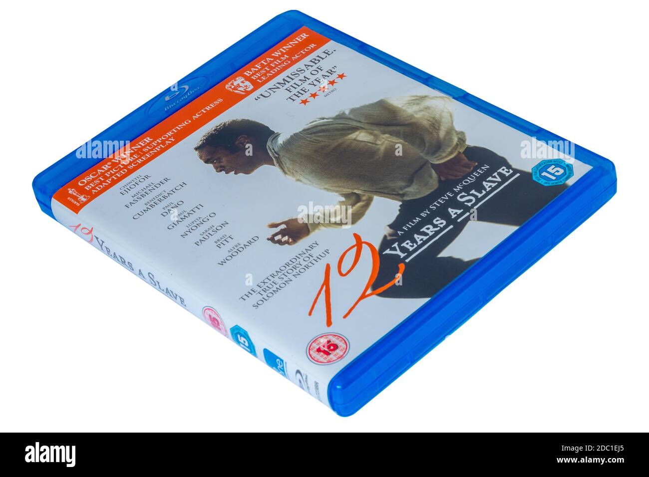 12 Jahre eine Slave blu-ray Disc (DVD) Stockfoto