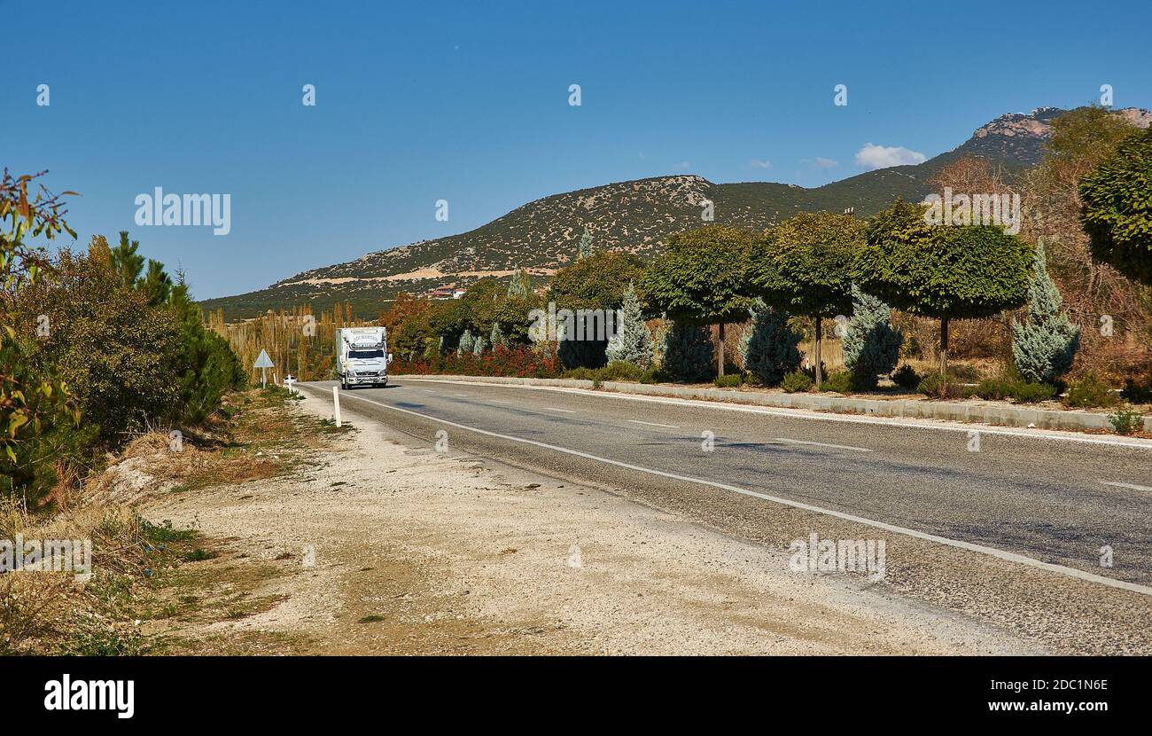 Denizli Provinz, ländliche Landschaft in der Ägäis Region der Türkei Stockfoto
