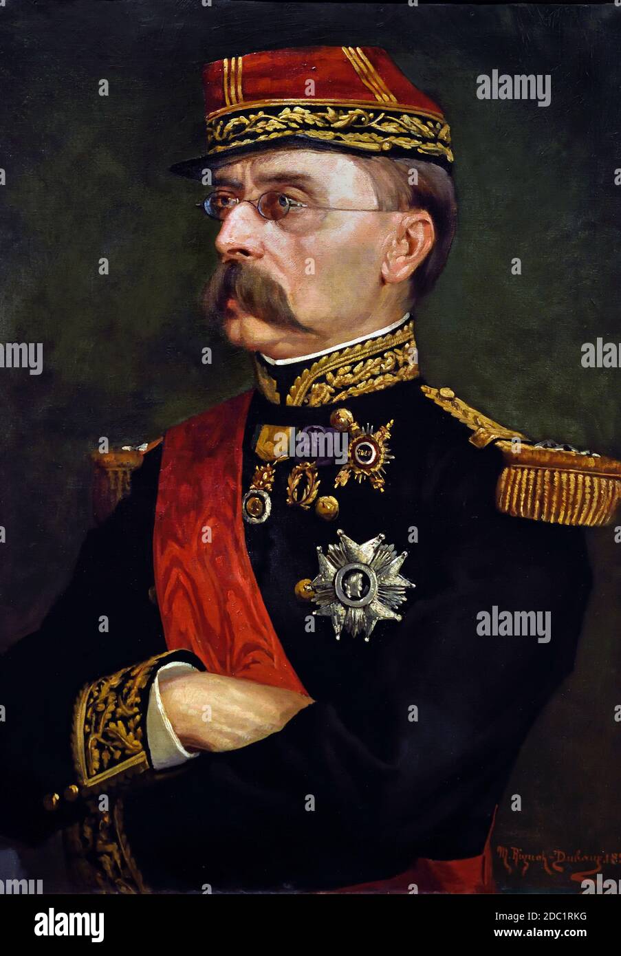Französischer General Louis Faidherbe (1818-1889).1884 von Marie-Madeleine Rignot-Dubaux (1857-1887) Frankreich, Französisch. Stockfoto
