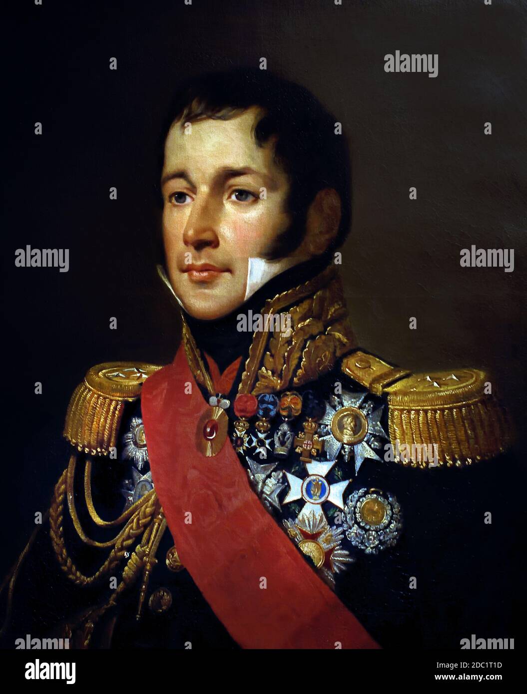 Armand Charles, Graf Guilleminot, 1774 – 1840, französischer General während der Napoleonischen Kriege. Frankreich, Französisch. ( Armee von Kaiser Napoleon Bonaparte ) Stockfoto