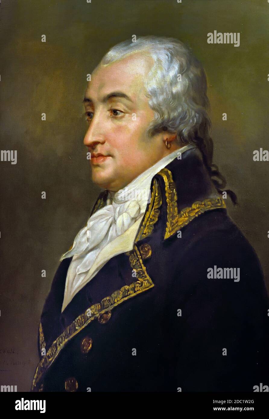 Duke Armand Louis de Gontaut de Biron 1747-1793 Frankreich, Französisch ( Armand Louis de Gontaut, duc de Lauzun und duc de Biron ), Stockfoto