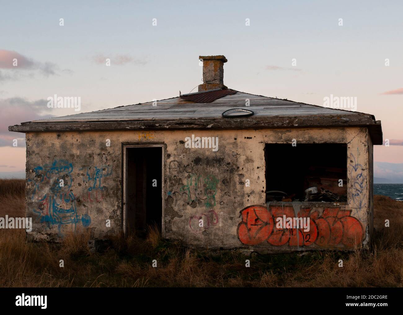Verlassenes Haus in Island Stockfoto