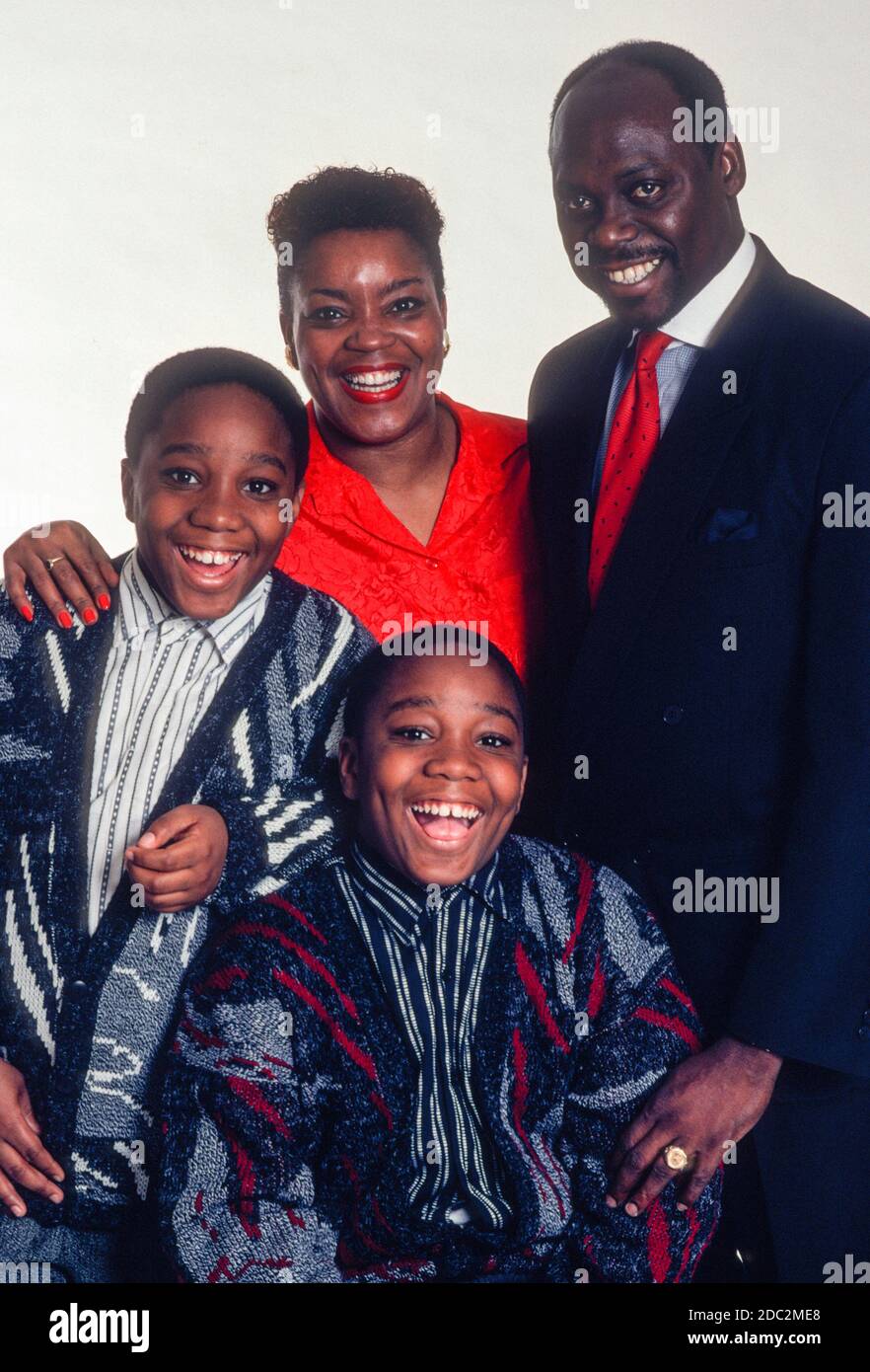 Porträt einer afroamerikanischen Familie, USA Stockfoto
