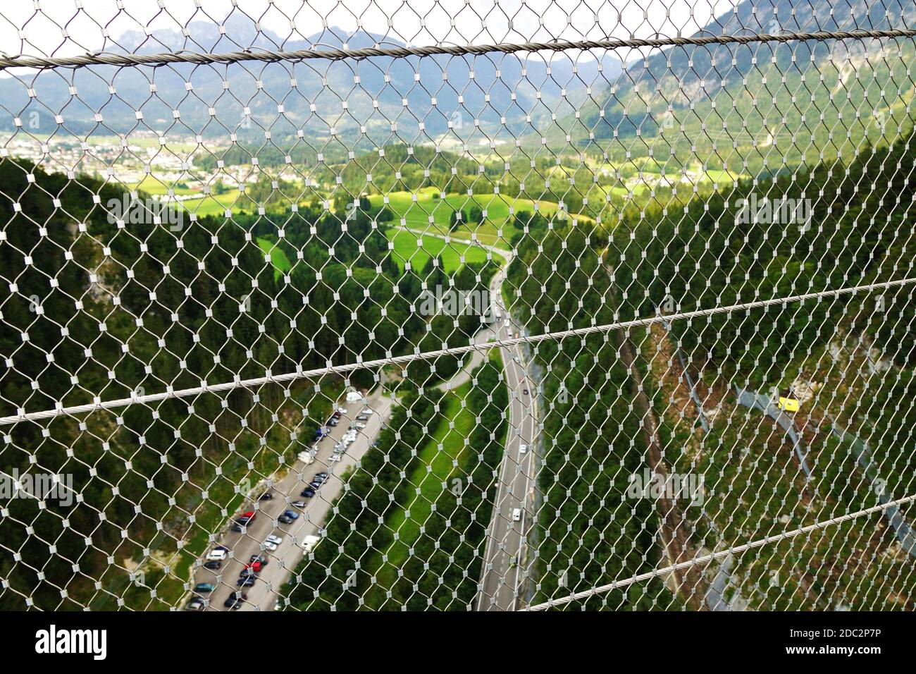 Hängebrücke Highline 179 in Reutte Österreich Stockfoto