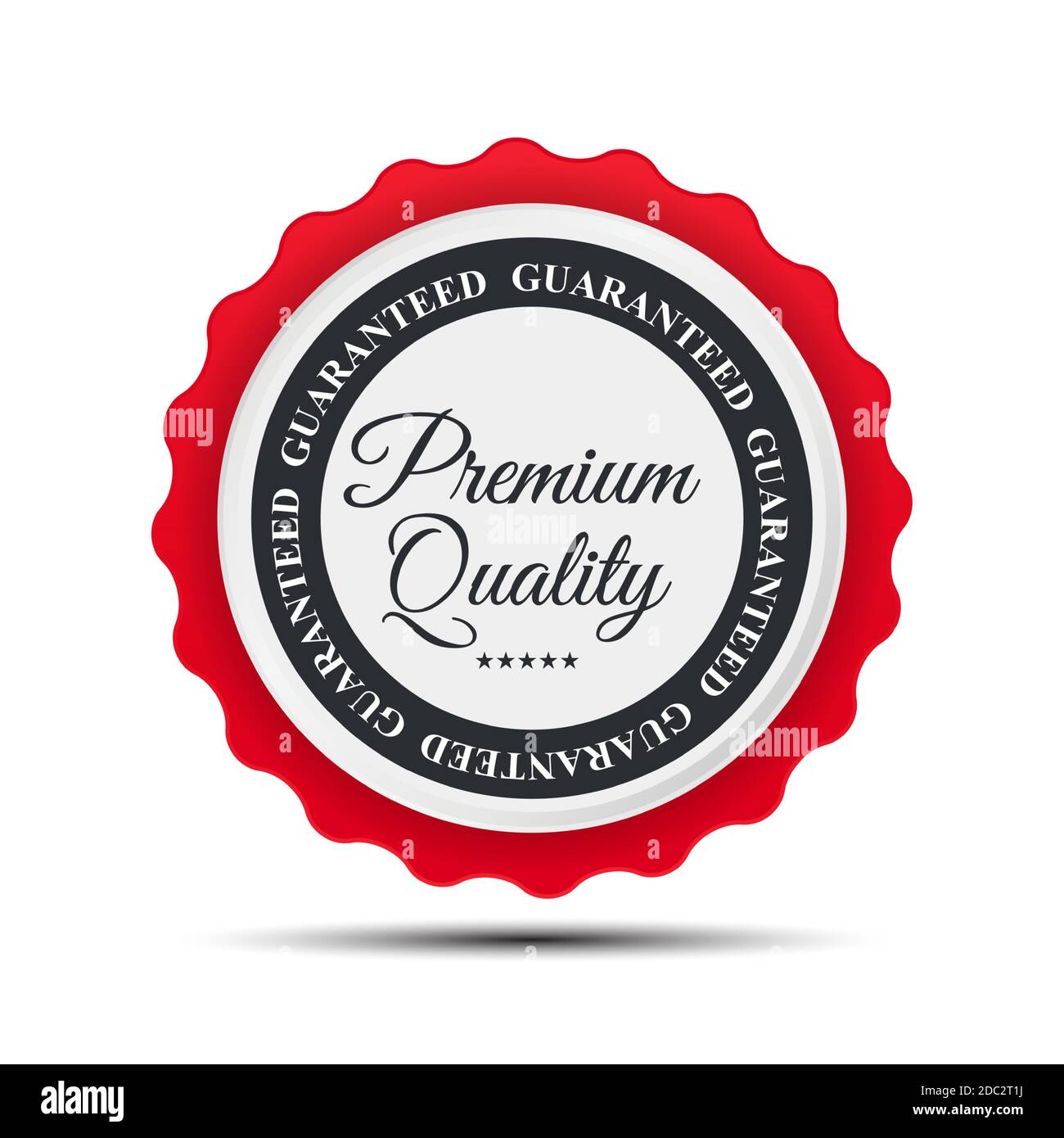 Premium-Qualitätsetikett. Vektorgrafik EPS10 Stock Vektor