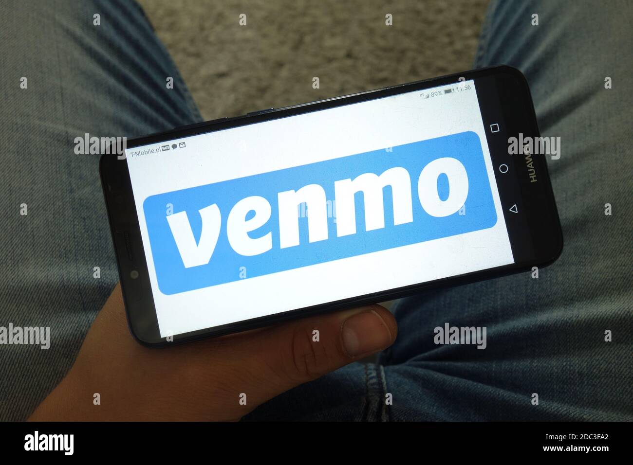KONSKIE, POLEN - 29. Juni 2019: Venmo-Logo auf dem Handy angezeigt Stockfoto