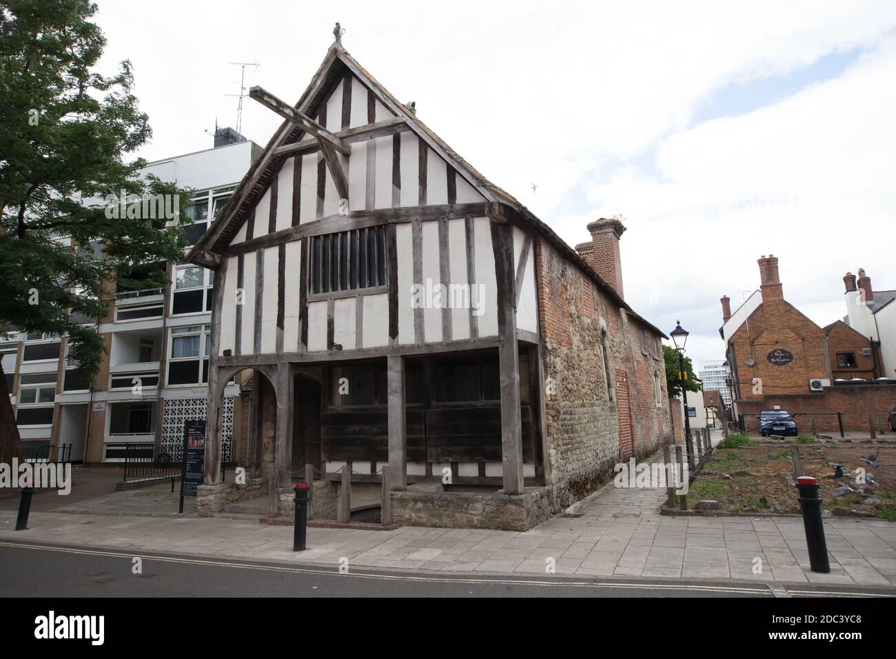 Ein mittelalterliches Handelshaus, ein Museum in Southampton, Hampshire in Großbritannien, aufgenommen am 10. Juli 2020 Stockfoto