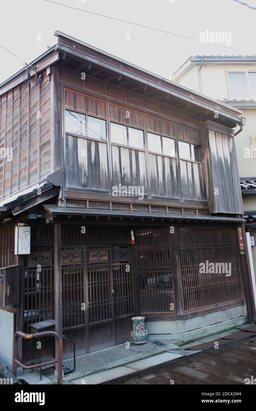 Higashi - Chaya, altes traditionelles Geisha Viertel in Kanazawa Stockfoto