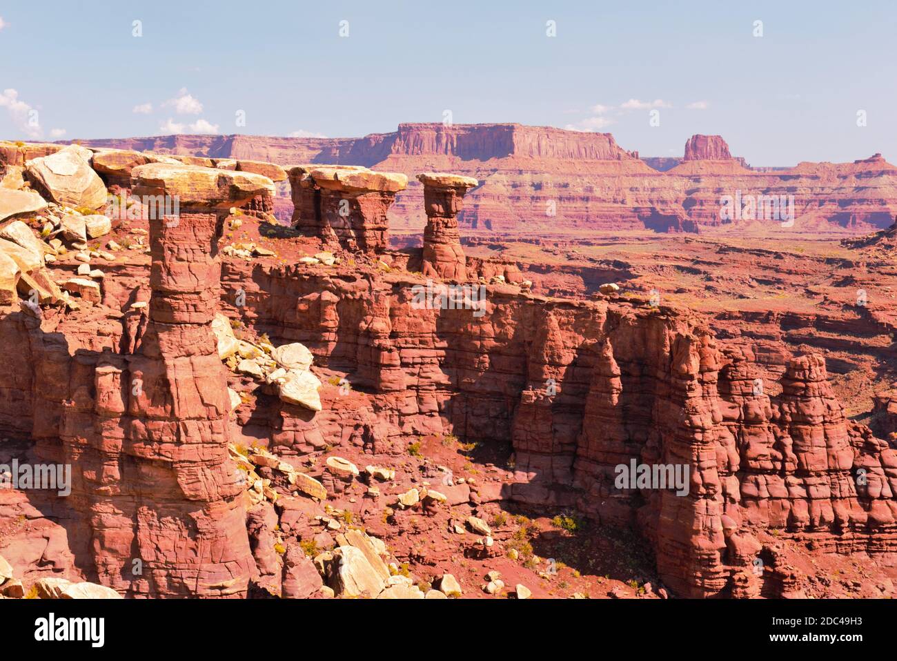 White Rim, Canyonlands National Park Stockfoto