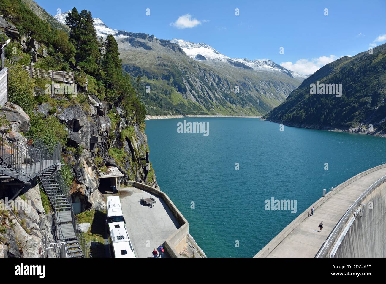 Zillergründl Stausee in den Zillertaler Alpen Stockfoto