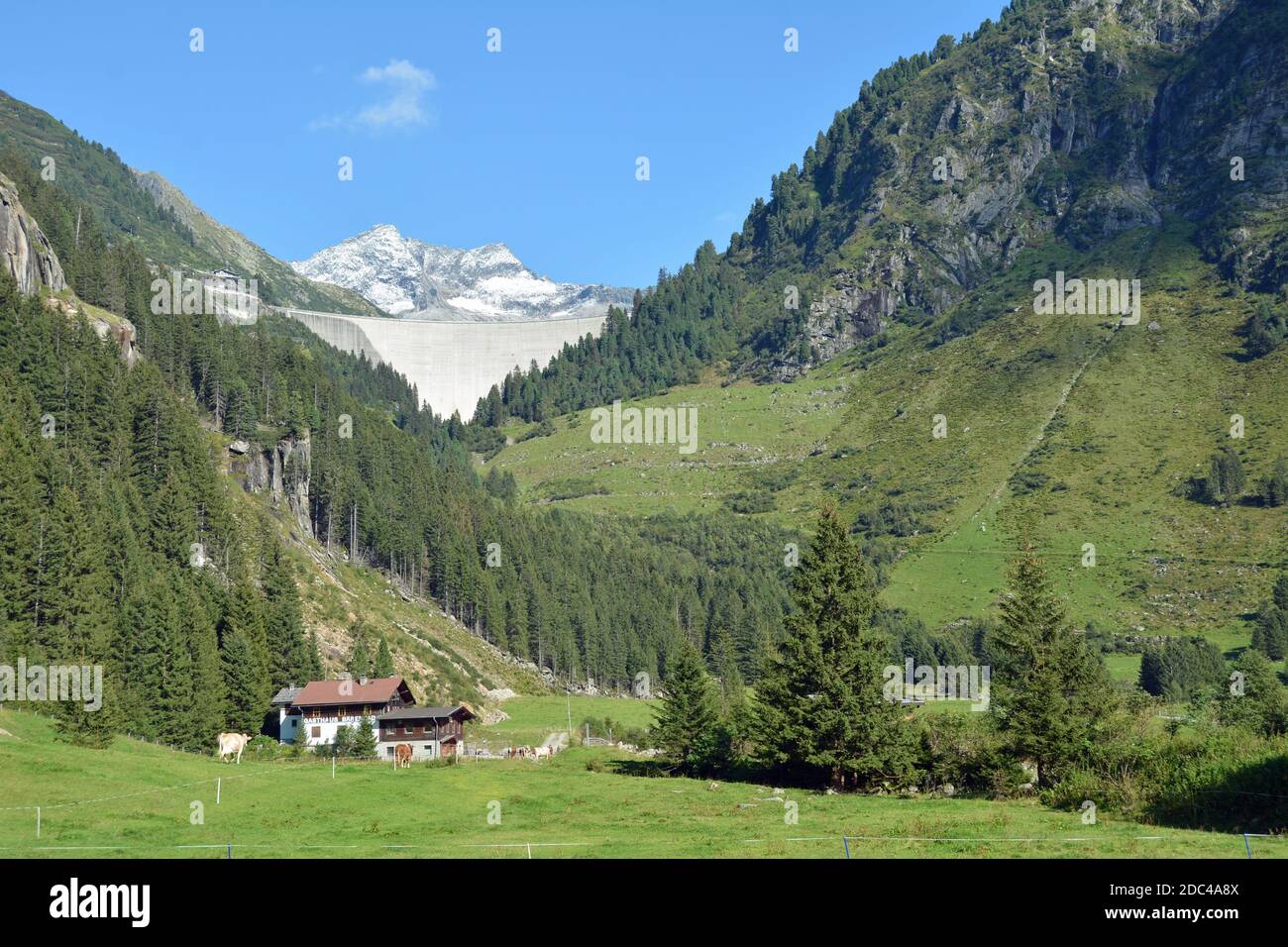 Zillergründl Stausee in den Zillertaler Alpen Stockfoto
