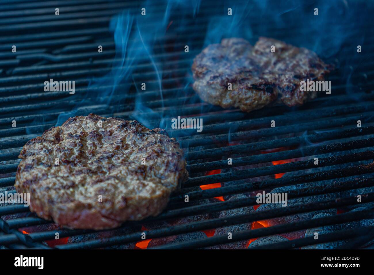 Burger BBQ Stockfoto