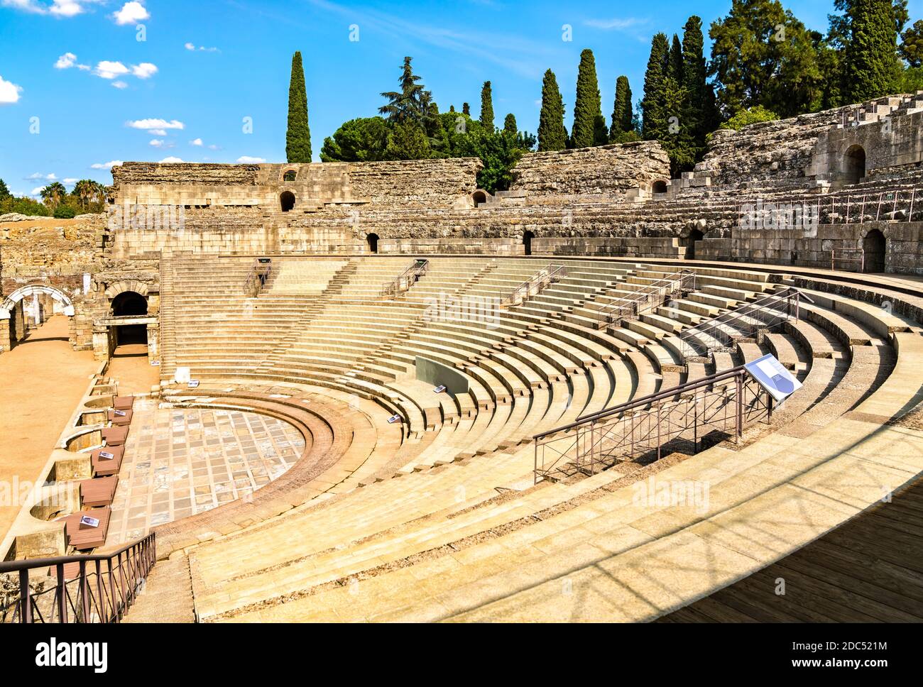 Das römische Theater von Merida in Spanien Stockfoto