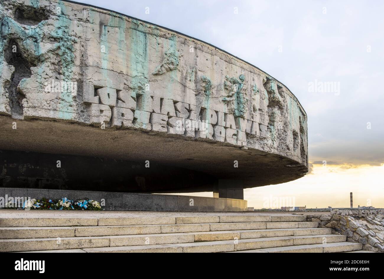 Lublin, Lubelskie/Polen - 2019/08/17: Mausoleum des Konzentrationslagers Majdanek KL Lublin für das Konzentrationslager und Vernichtungslager - Konzentrationslager Lublin - by Stockfoto