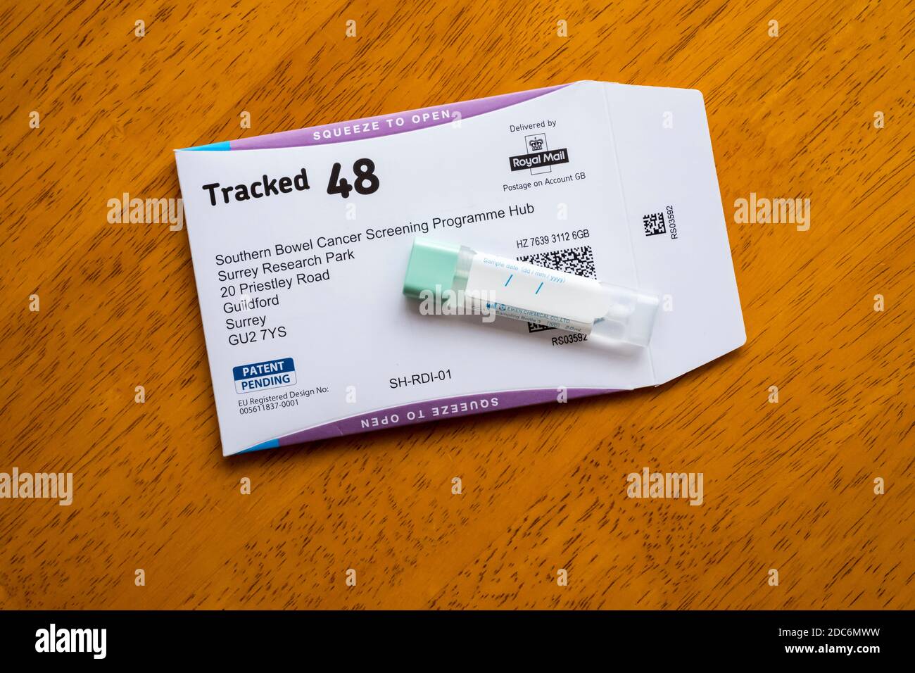 Darmkrebs Screening-Test Stockfoto