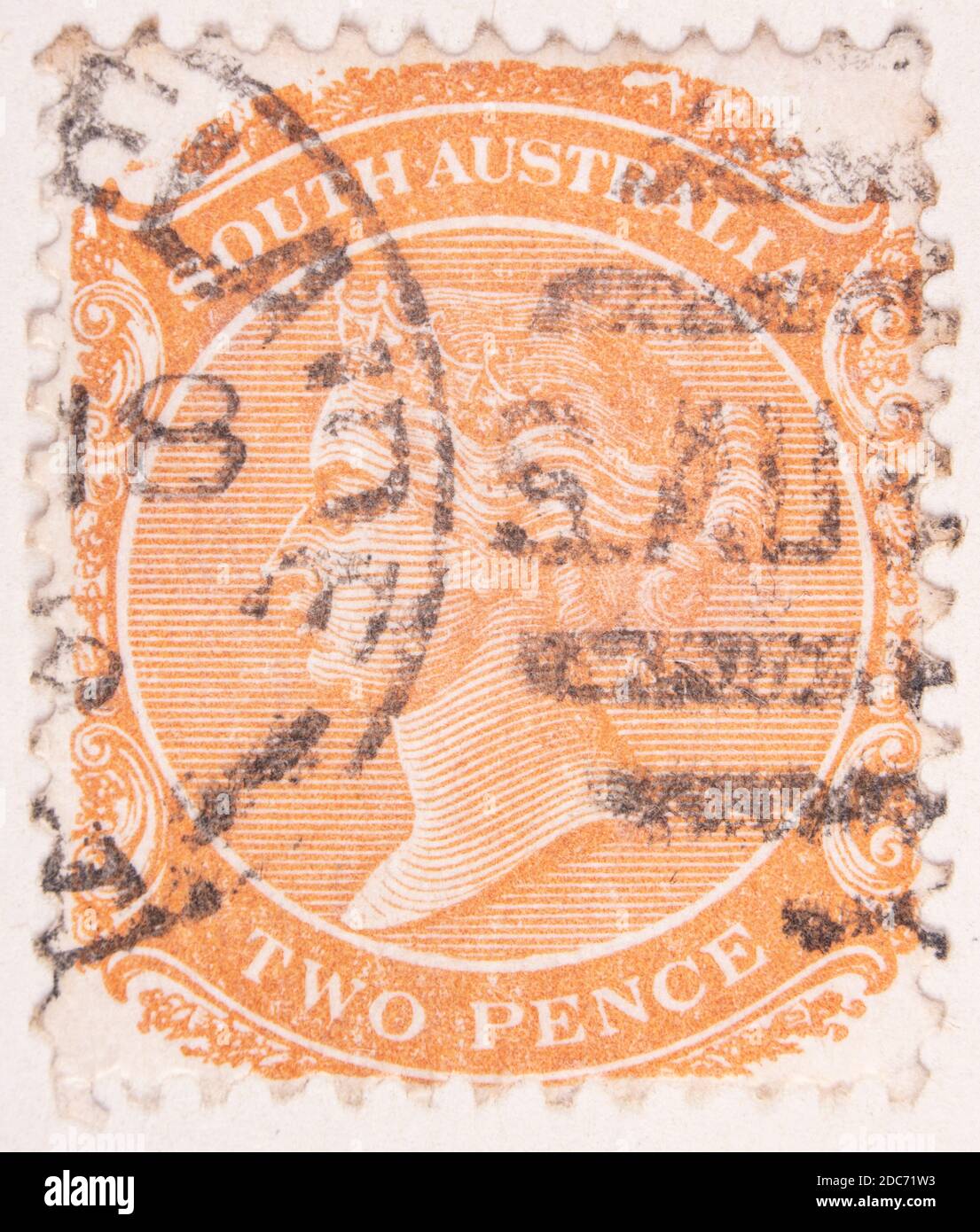 Antwerpen, Belgien - 17. November 2020: Ein Briefmarkendruck der Australian Post, zeigt das Porträt einer Frau Stockfoto