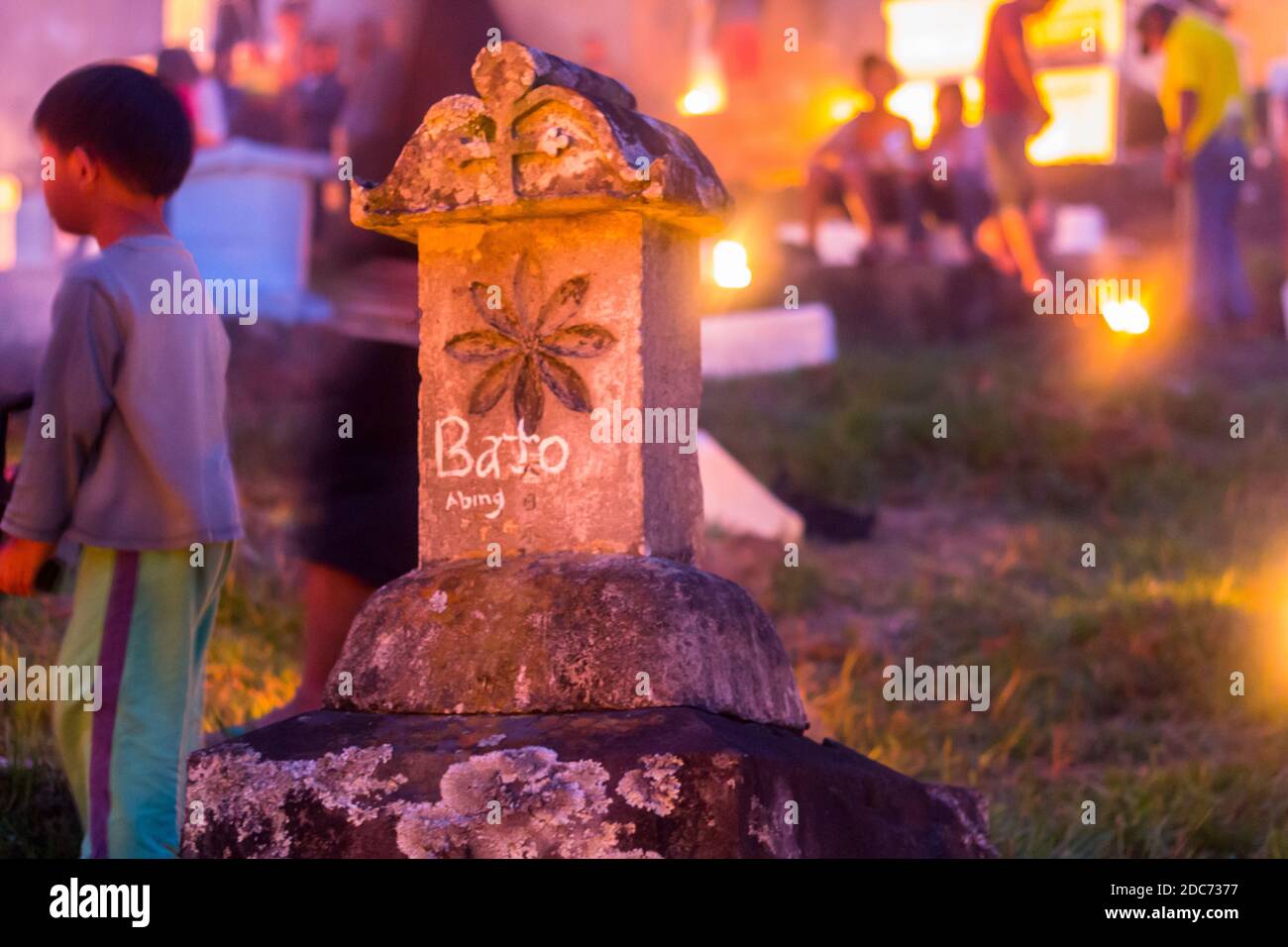 Die panag-apoy-Ritualfeier in Sagada, Philippinen Stockfoto