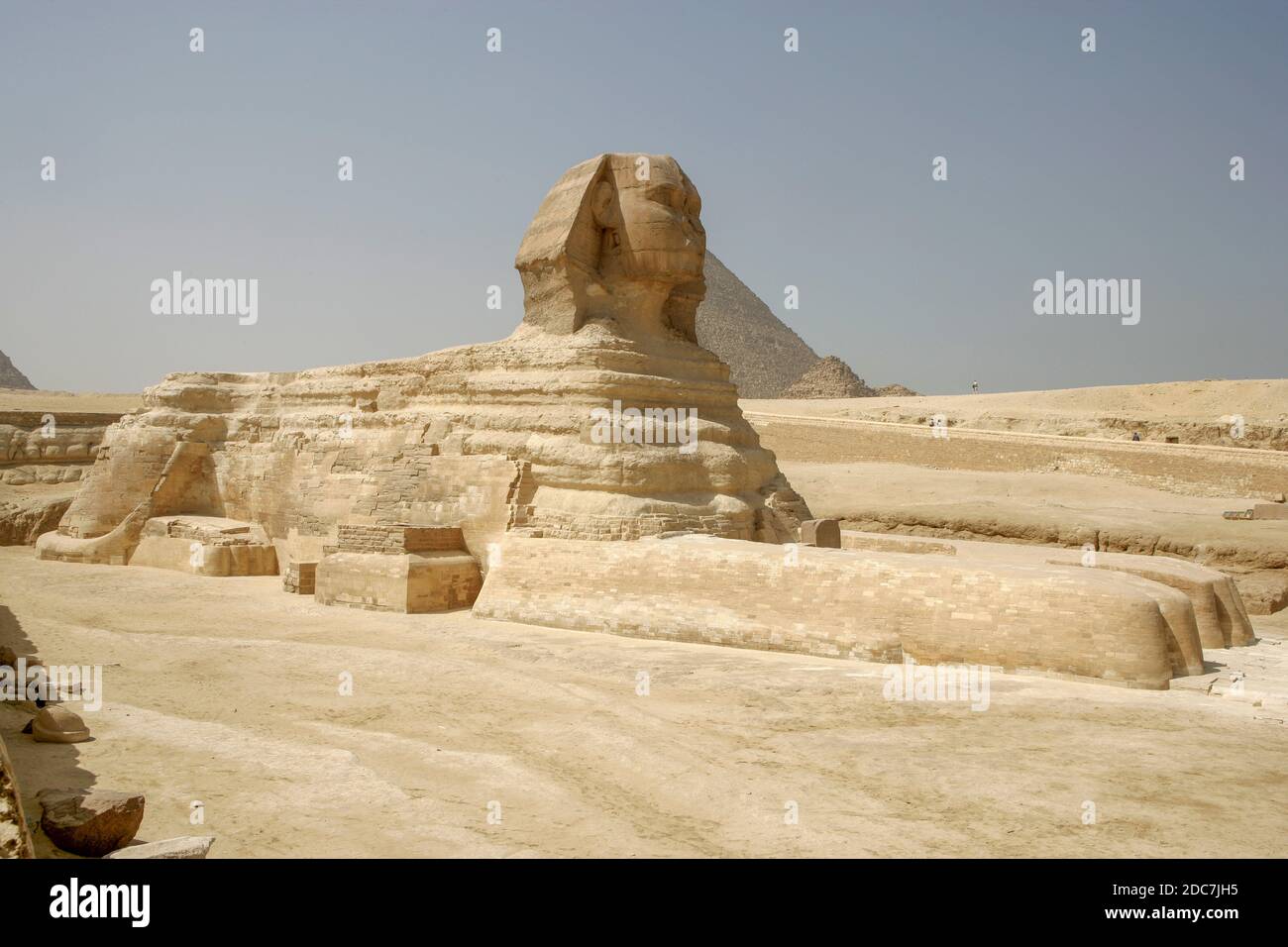 DIE HOCHEBENE VON GIZEH, ÄGYPTEN Stockfoto