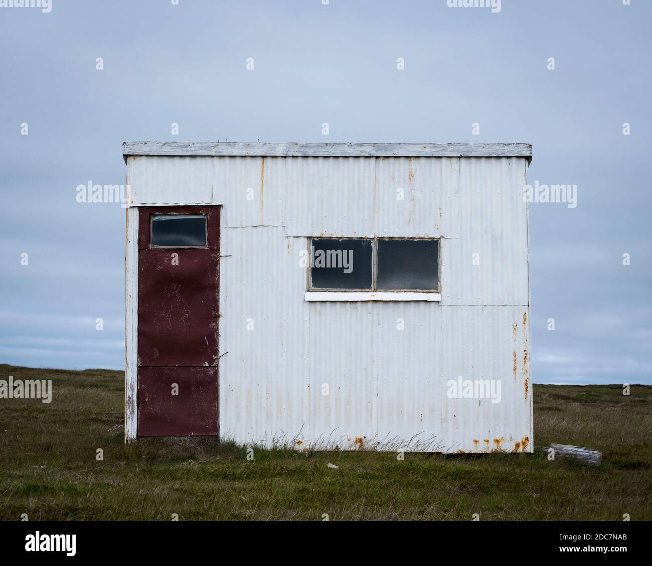 Kleines verlassene Haus in Island Stockfoto