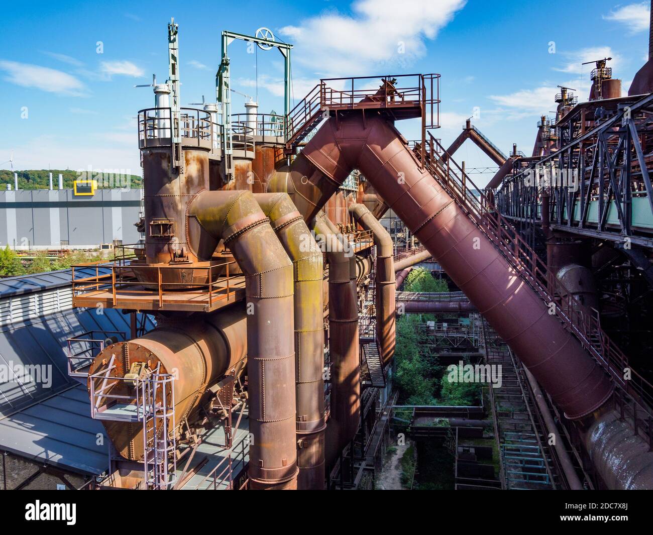Völklinger Hütte Weltkulturerbe, Saarbrücken, Saarland, Deutschland Stockfoto