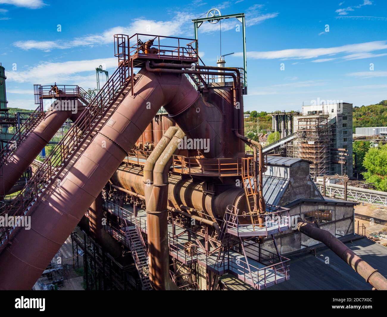 Völklinger Hütte Weltkulturerbe, Saarbrücken, Saarland, Deutschland Stockfoto