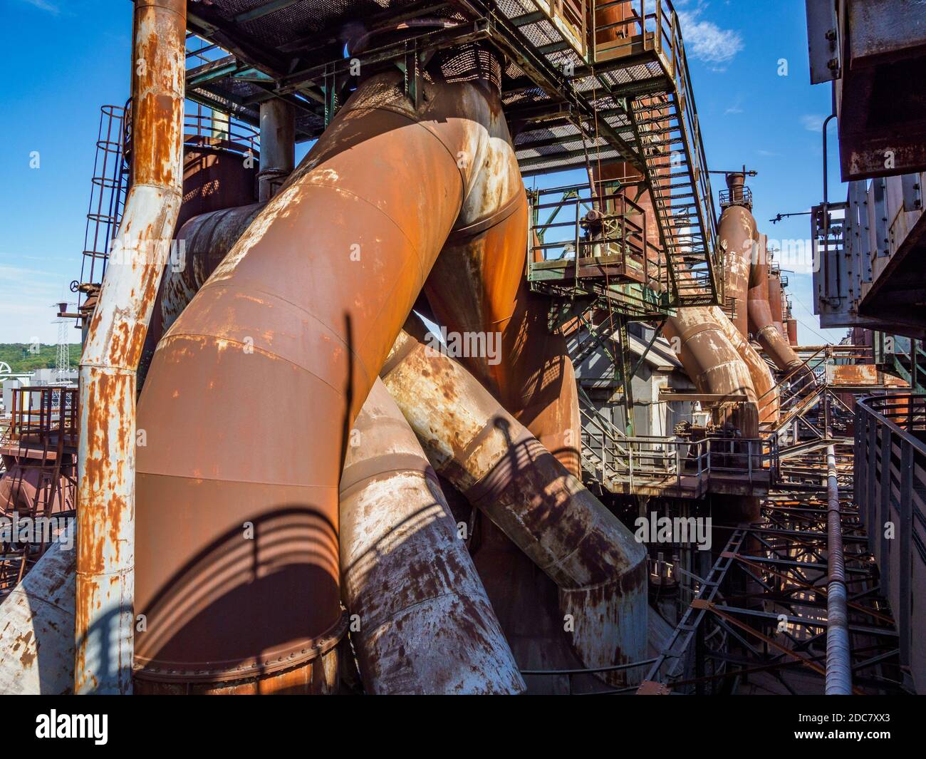 Völklinger Hütte Weltkulturerbe, Saarbrücken, Saarland, Deutschland Stockfoto