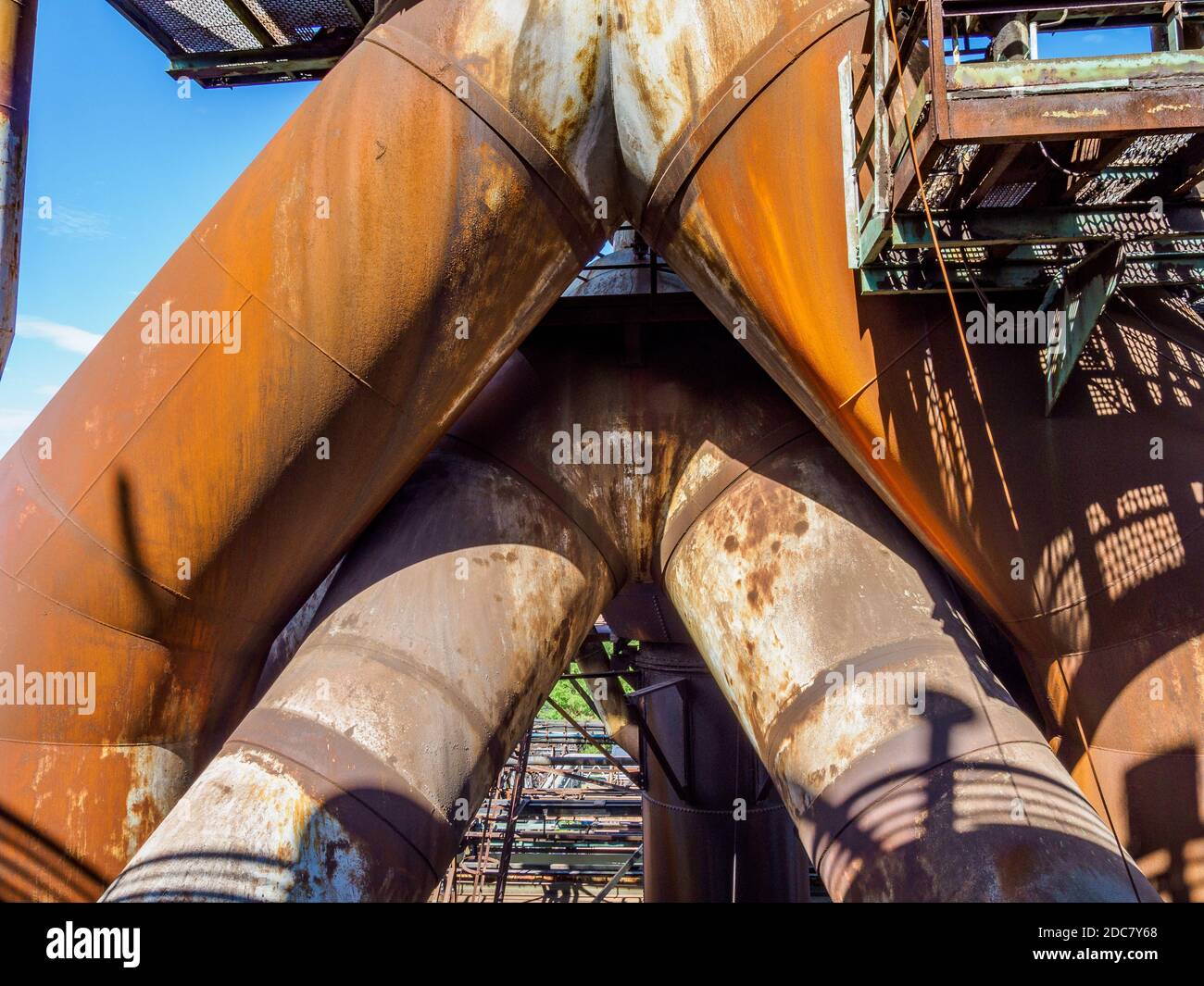 Völklinger Hütte Weltkulturerbe, Saarbrücken, Saarland, Deutschland Stockfoto