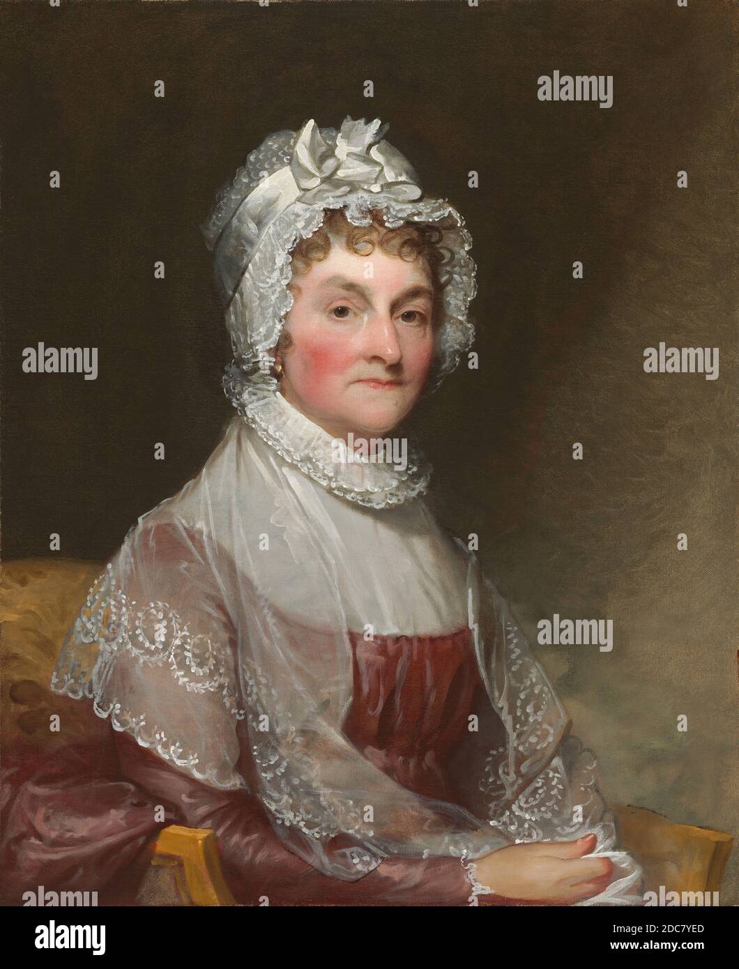 Gilbert Stuart, (Maler), Amerikaner, 1755 - 1828, Abigail Smith Adams (Mrs John Adams), 1800/1815, Öl auf Leinwand, insgesamt: 73.4 x 59.7 cm (28 7/8 x 23 1/2 Zoll), gerahmt: 97.5 x 84.8 x 10.8 cm (38 3/8 x 33 3/8 x 4 1/4 Zoll Stockfoto