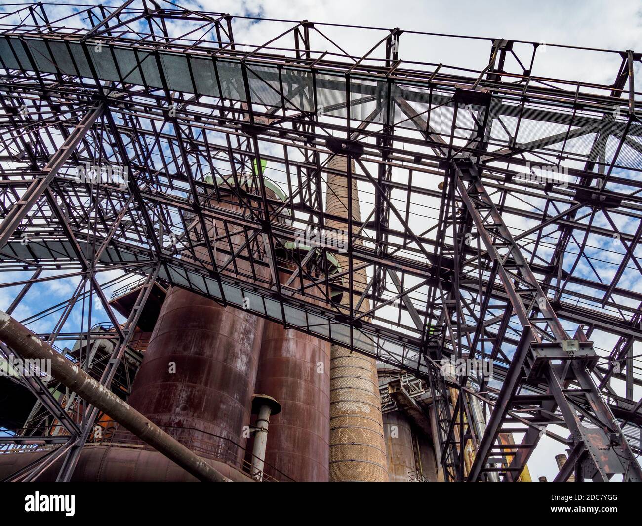 Völklinger Hütte Weltkulturerbe, Saarbrücken, Saarland, Deutschland Stockfoto