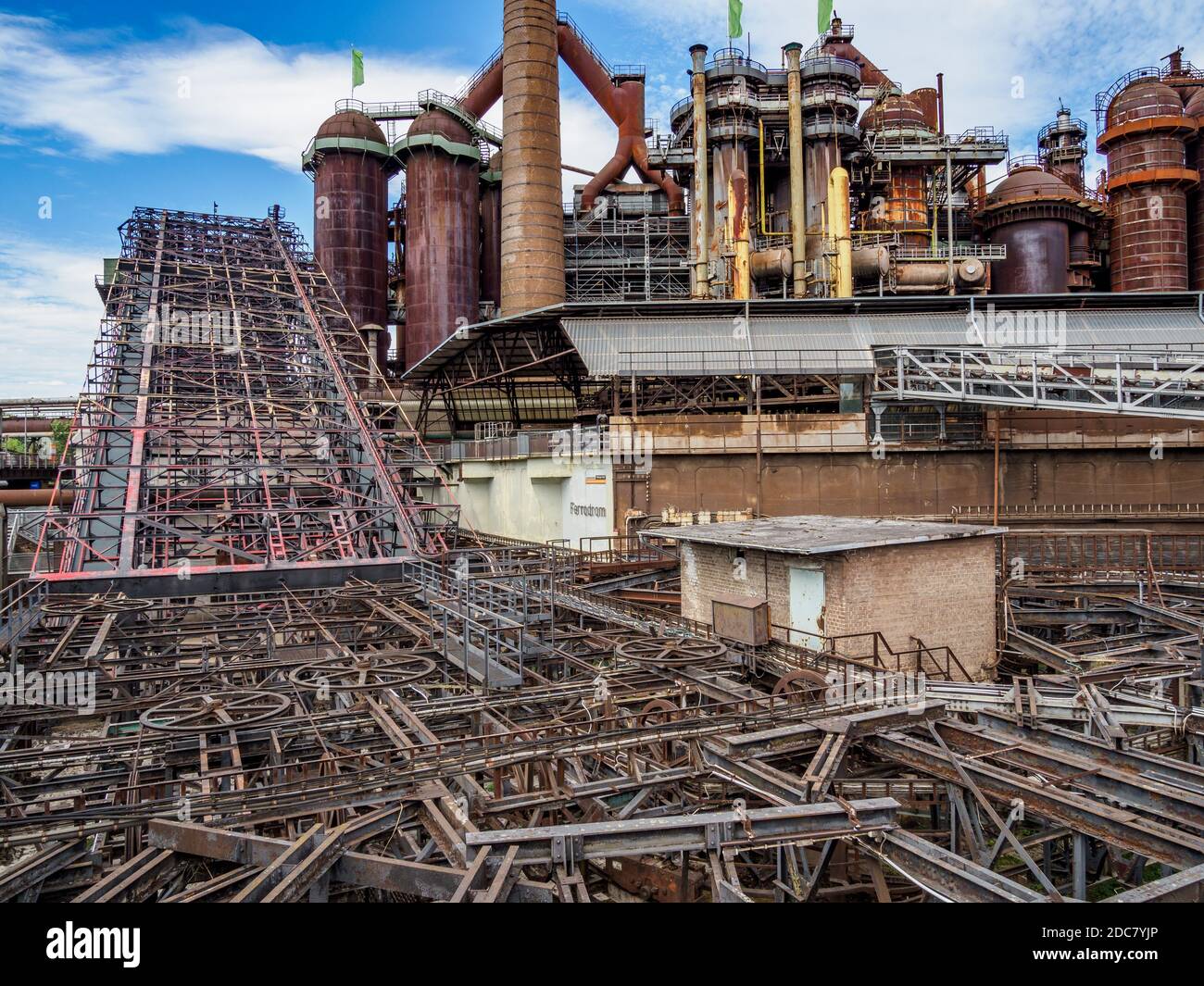 Völklinger Hütte Weltkulturerbe, Saarbrücken, Saarland, Deutschland Stockfoto