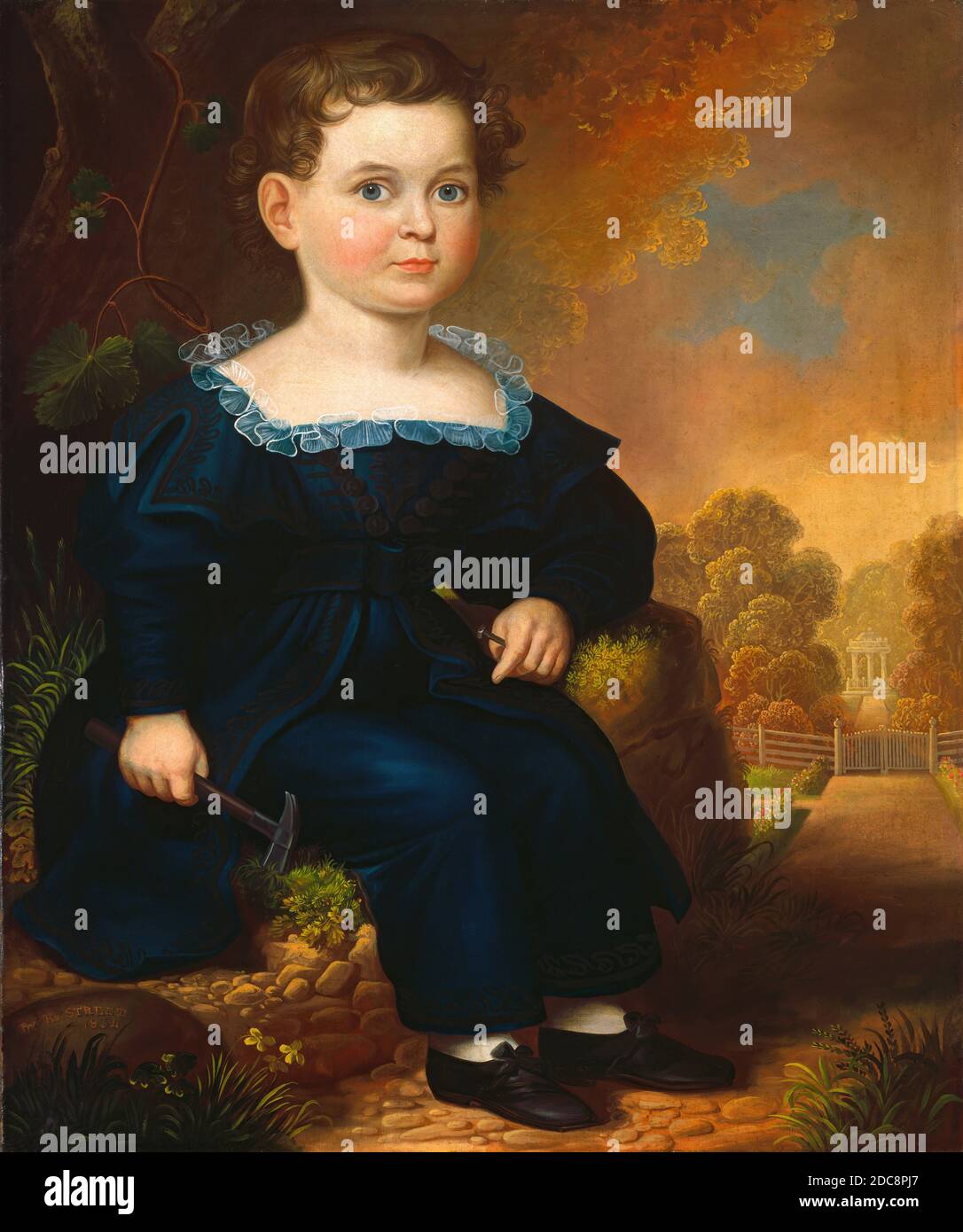 Robert Street, (Künstler), Amerikaner, 1796 - 1865, George Washington Deal, 1834, Öl auf Leinwand, insgesamt: 76.2 x 63.5 cm (30 x 25 Zoll), gerahmt: 88 x 100.3 x 9.5 cm (34 5/8 x 39 1/2 x 3 3/4 Zoll Stockfoto