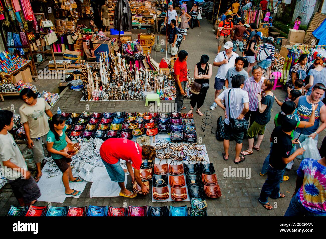 Waren zu verkaufen in Ubud Markt, Bali, Indonesien, Asien Stockfoto