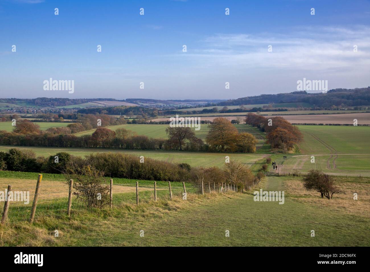 Countryside Chiltern Hills Hertfordshire England Stockfoto