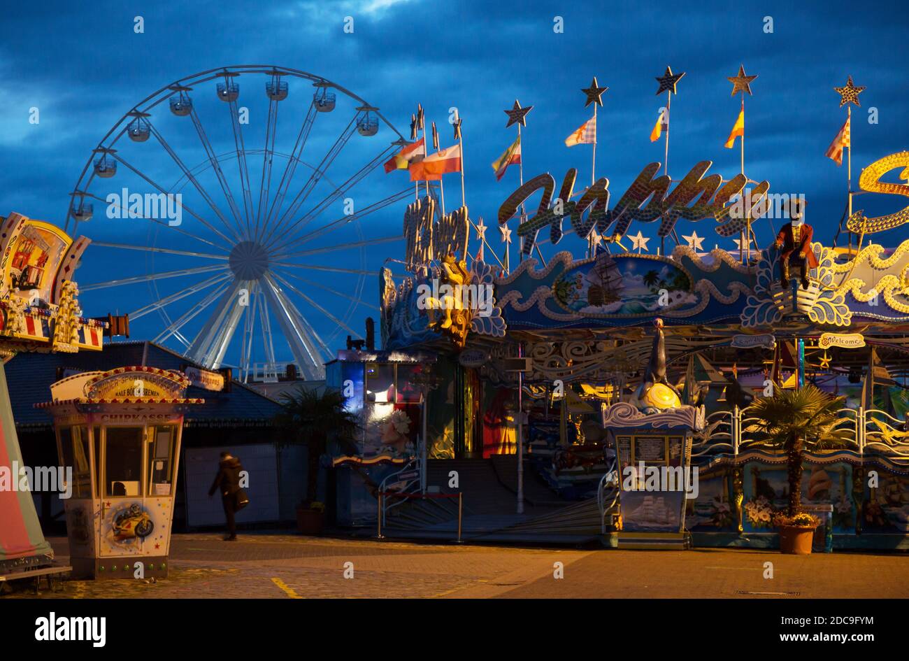 14.10.2020, Bremen, Bremen, Deutschland - der Freipaak, die koronabedingte abgespeckte Version des freien Marktes, wurde wegen übermäßiger Infektion geschlossen Stockfoto