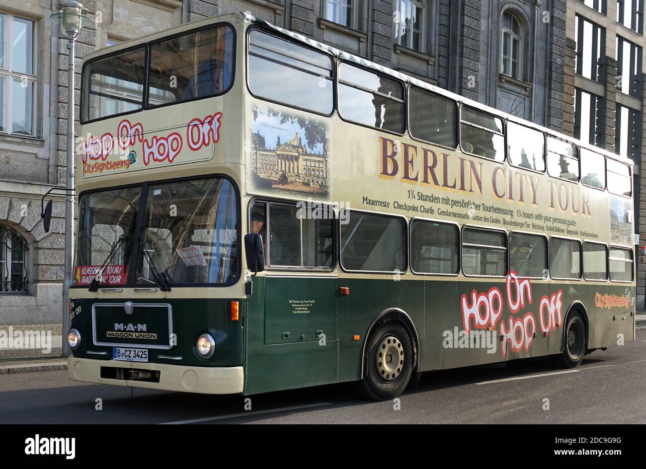 19.01.2019, Berlin, Berlin, Deutschland - Sightseeing Bus der Berlin City Tour. 00S190119D708CAROEX.JPG [MODEL RELEASE: NO, PROPERTY RELEASE: NO (C) CA. Stockfoto