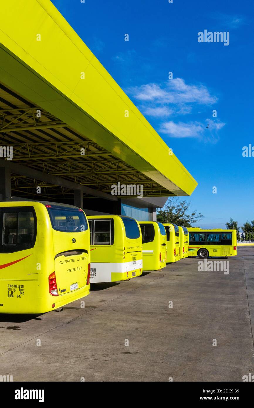 Der Busbahnhof Ceres in Iloilo City, Philippinen Stockfoto