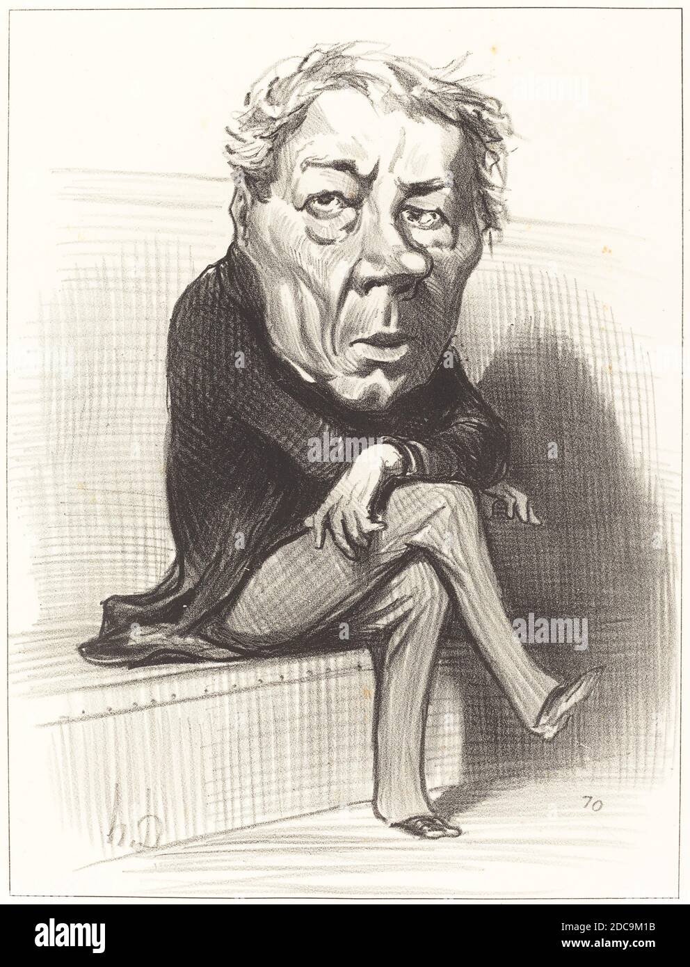 Honoré Daumier, (Künstler), Französisch, 1808 - 1879, J. Marie Joseph Deville, Les Représentans représentés (zweite Serie): pl. 18, (Serie), 1849, Lithographie Stockfoto