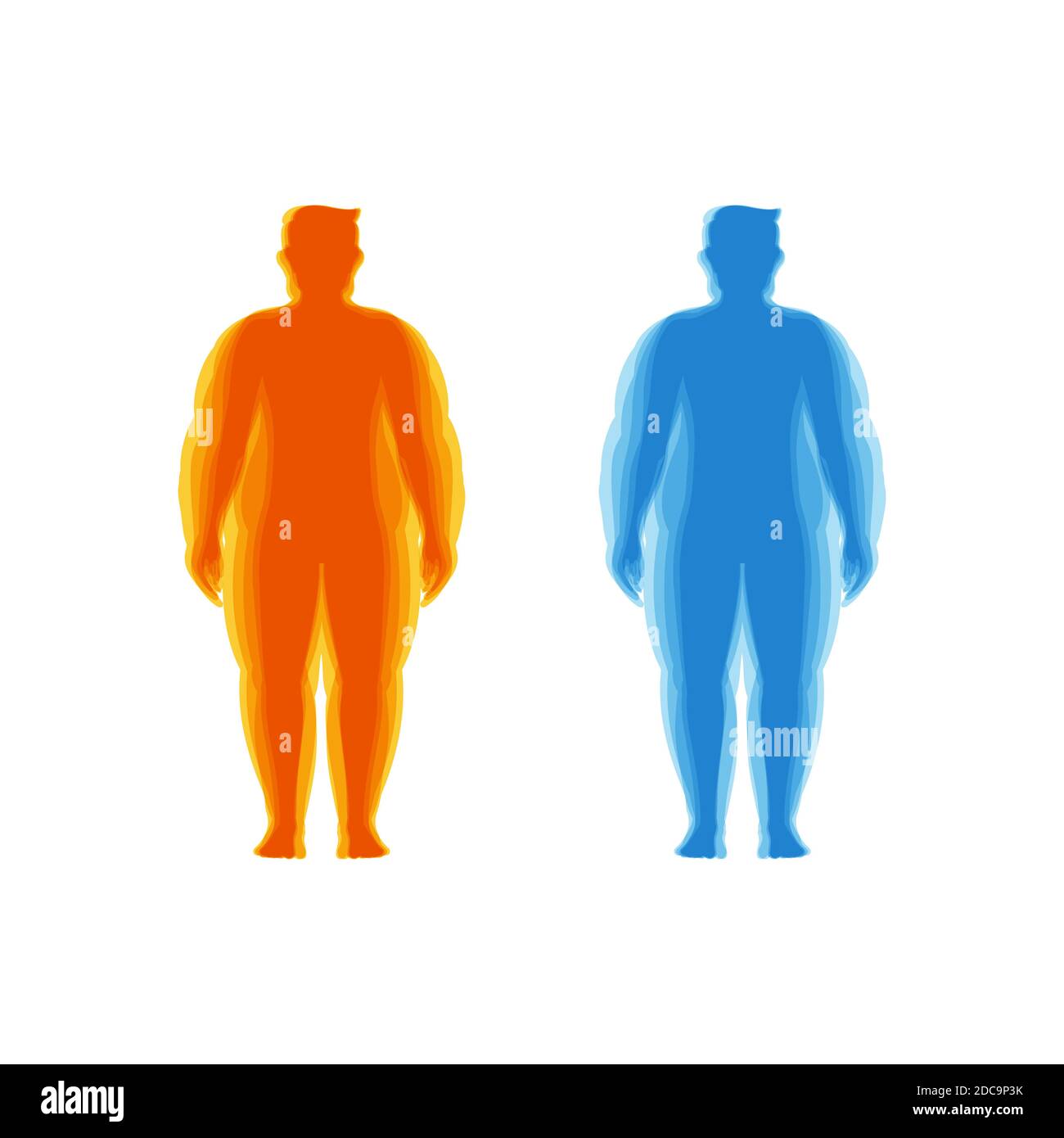 Design-Vorlage für Body-Mass-Index-Vektor-Illustration Stock Vektor