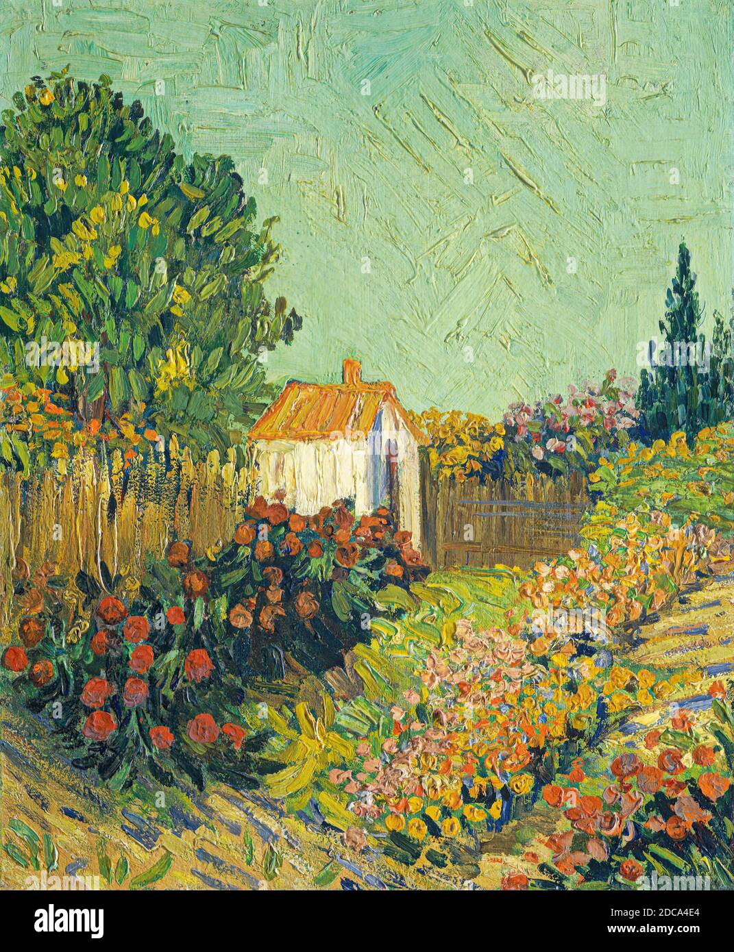 Anonymer Künstler, (Maler), Vincent van Gogh, (verwandter Künstler), Niederländisch, 1853 - 1890, Landschaft, 1925/1928, Öl auf Leinwand, insgesamt: 46 x 38 cm (18 1/8 x 14 15/16 Zoll), gerahmt: 59.7 x 52 x 7.6 cm (23 1/2 x 20 1/2 x 3 Zoll Stockfoto