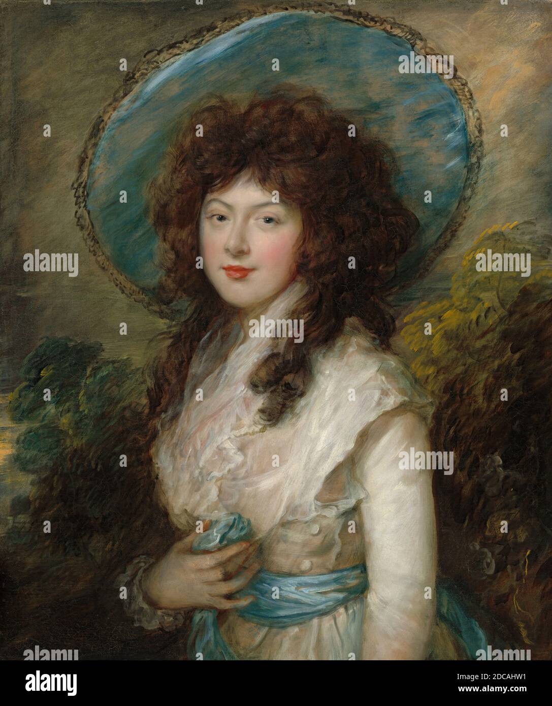 Thomas Gainsborough, (Künstler), britisch, 1727 - 1788, Miss Catherine Tatton, 1786, Öl auf Leinwand, insgesamt: 76 x 64 cm (29 15/16 x 25 3/16 Zoll), gerahmt: 104.5 x 91.8 x 14 cm (41 1/8 x 36 1/8 x 5 1/2 Zoll Stockfoto