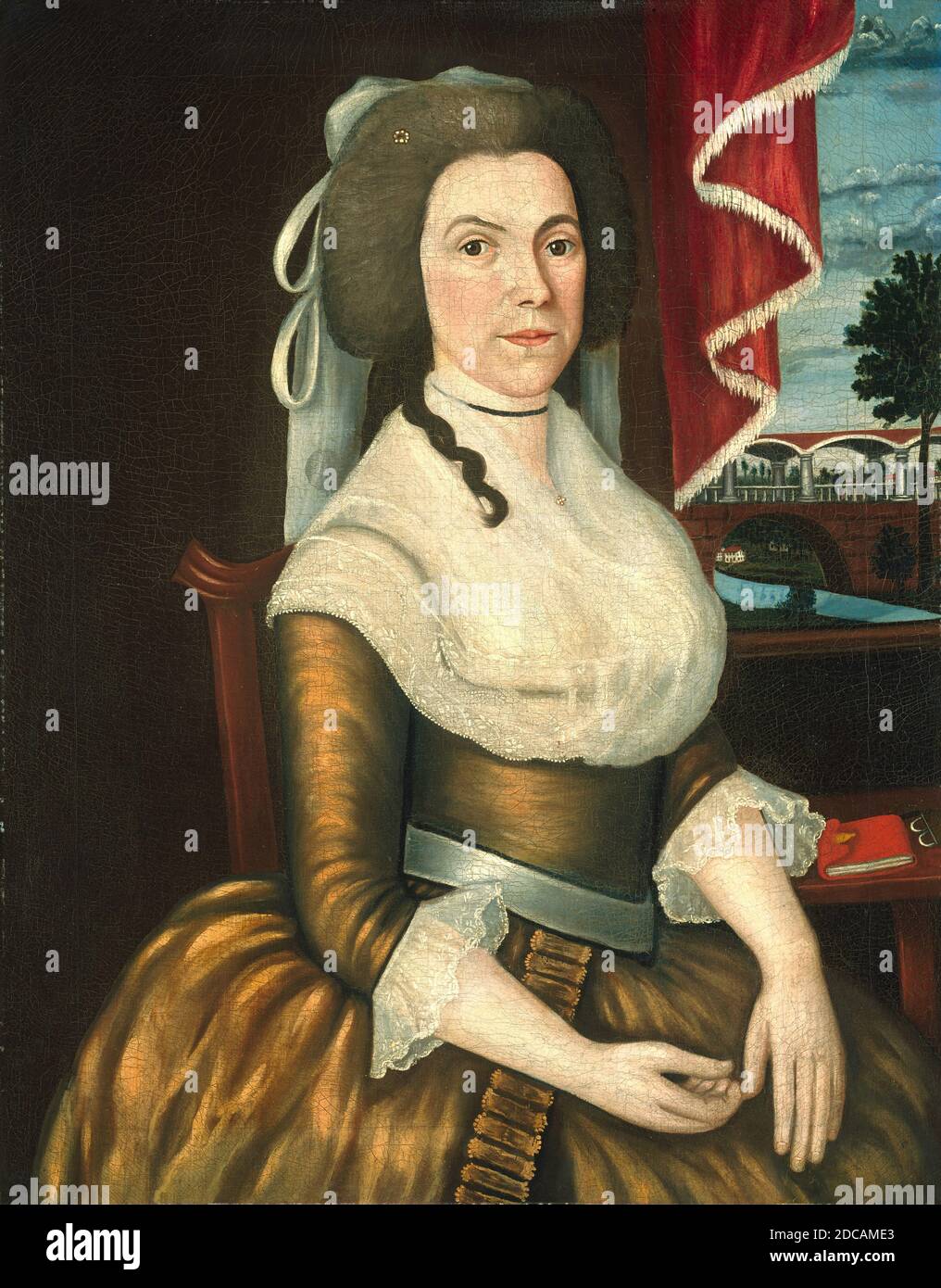 Die Denison Limner, (Maler), Amerikaner, aktive c. 1790, Joseph Steward, (Maler), Amerikaner, 1753 - 1822, Mrs. Elizabeth Noyes Denison, c. 1790, Öl auf Leinwand, insgesamt: 86.7 x 68.7 cm (34 1/8 x 27 1/16 Zoll), gerahmt: 103.2 x 85.7 x 4.4 cm (40 5/8 x 33 3/4 x 1 3/4 Zoll Stockfoto Die Denison Limner, (Maler), Amerikaner, aktive c. 1790, Joseph Steward, (Maler), Amerikaner, 1753 - 1822, Mrs. Elizabeth Noyes Denison, c. 1790, Öl auf Leinwand, insgesamt: 86.7 x 68.7 cm (34 1/8 x 27 1/16 Zoll), gerahmt: 103.2 x 85.7 x 4.4 cm (40 5/8 x 33 3/4 x 1 3/4 Zoll Stockfoto