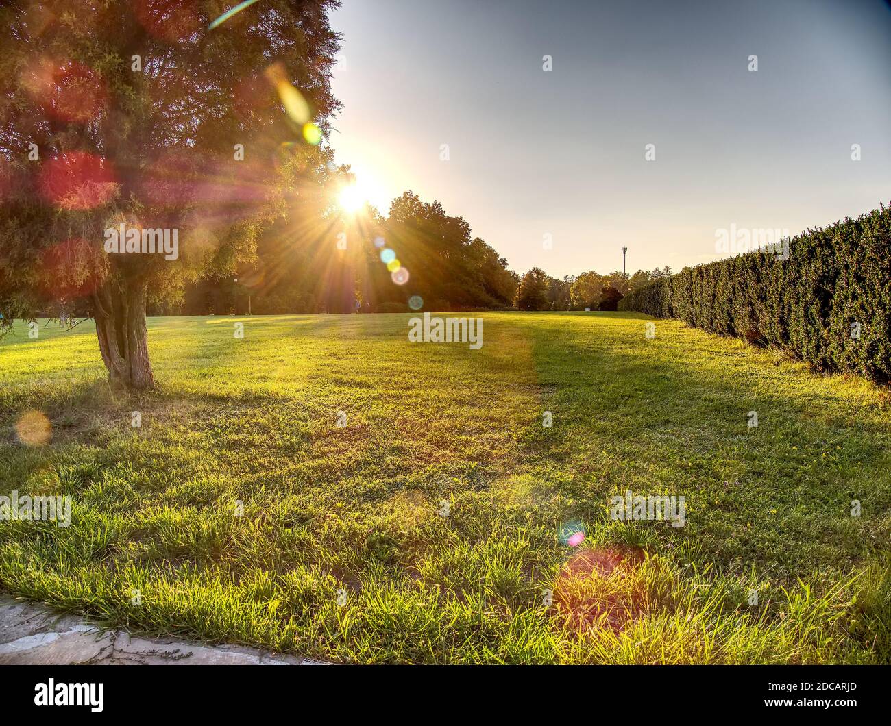 Bild von berühmten in Oberschlesien Region Swierklaniec Park. Stockfoto