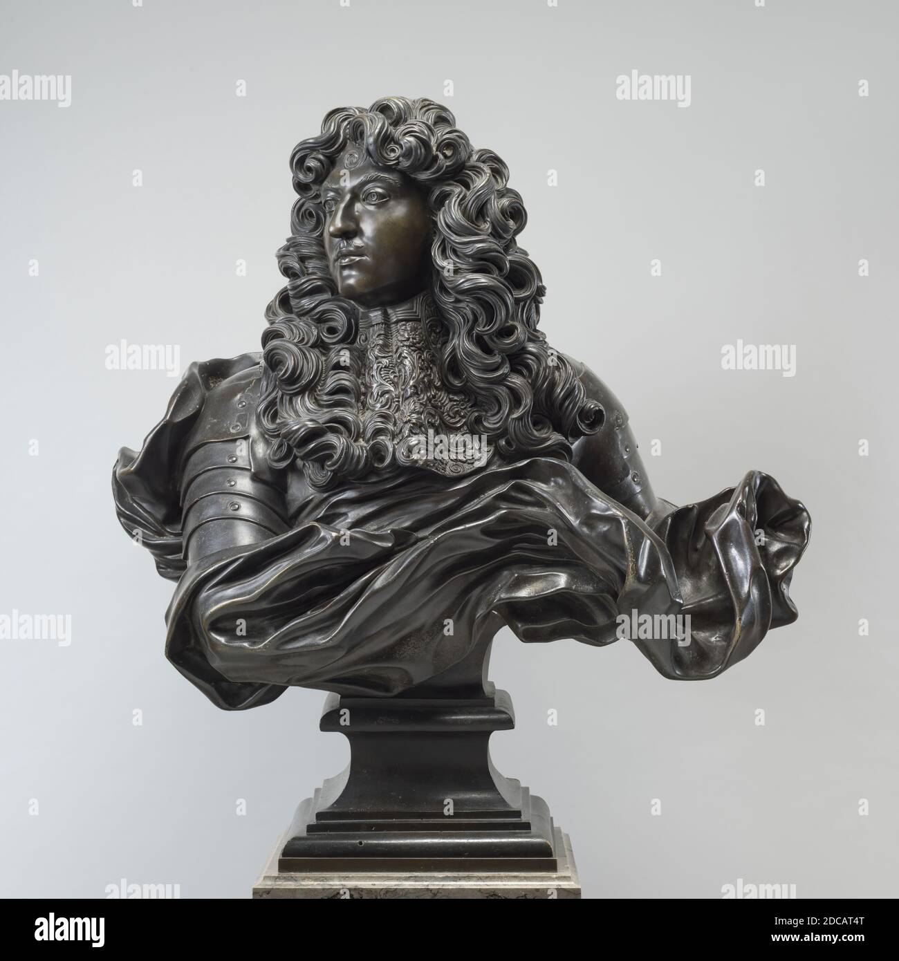 Französisch 18. Jahrhundert, (Bildhauer), Gian Lorenzo Bernini, (Künstler nach), Roman, 1598 - 1680, Louis XIV, c.. 1780, vor 1793, Bronze, insgesamt: 84.2 x 100 x 43.2 cm (33 1/8 x 39 3/8 x 17 Zoll Stockfoto