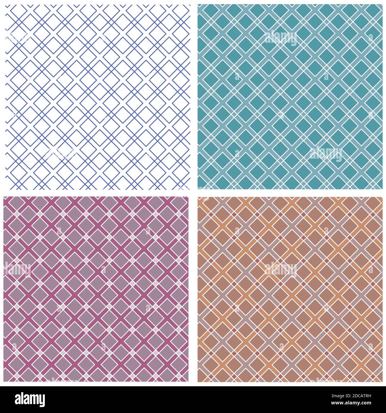 Legen Sie Vektor nahtlose lineare bunte geometrische Muster. Stock Vektor