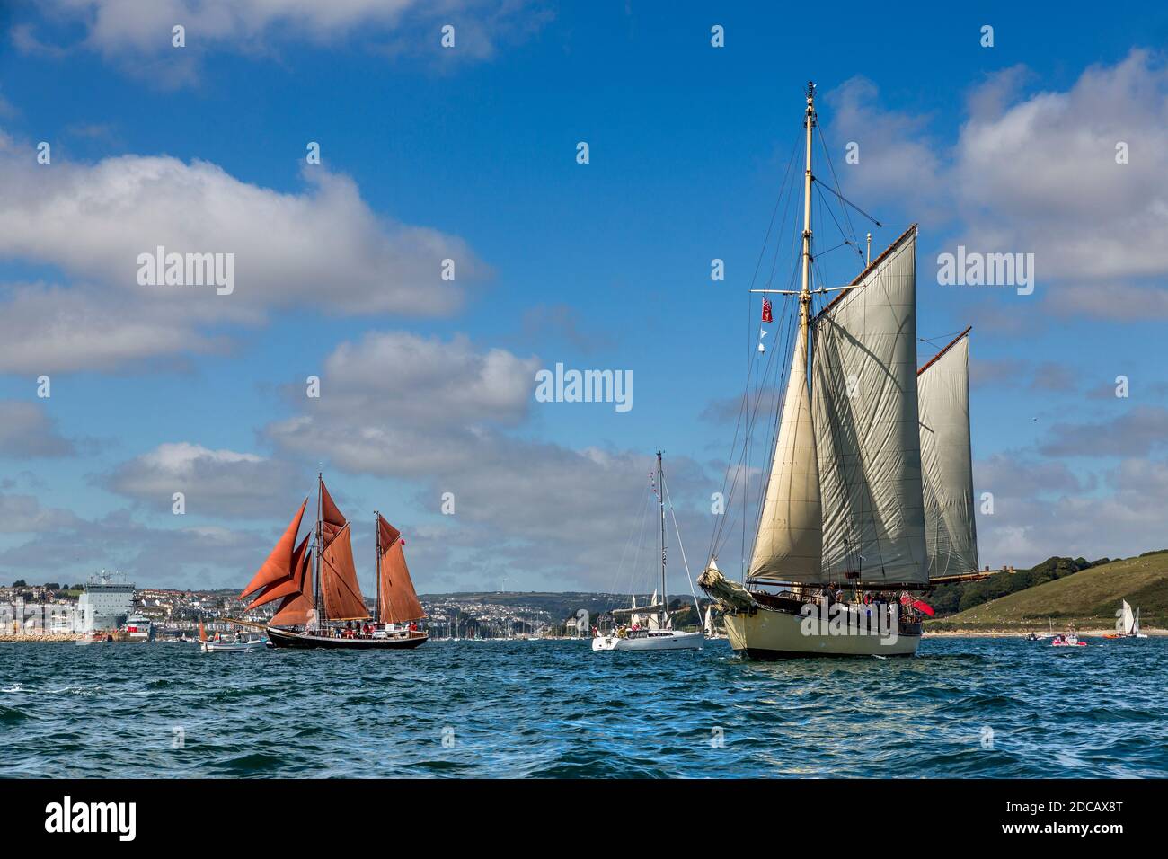 Tall Ships; Falmouth; 2014; Cornwall; Großbritannien Stockfoto