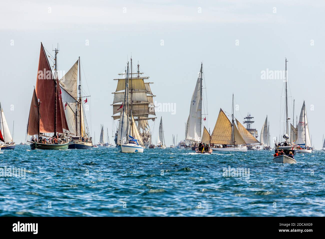 Tall Ships; Regatta; Falmouth 2014; Cornwall; Großbritannien Stockfoto