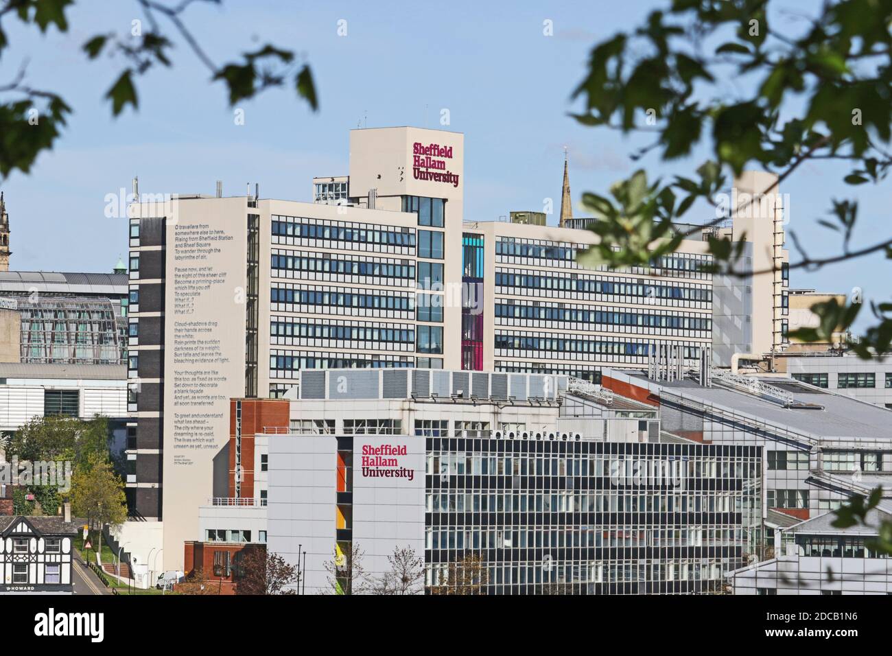 Gebäude der Sheffield Hallam Universität Stockfoto