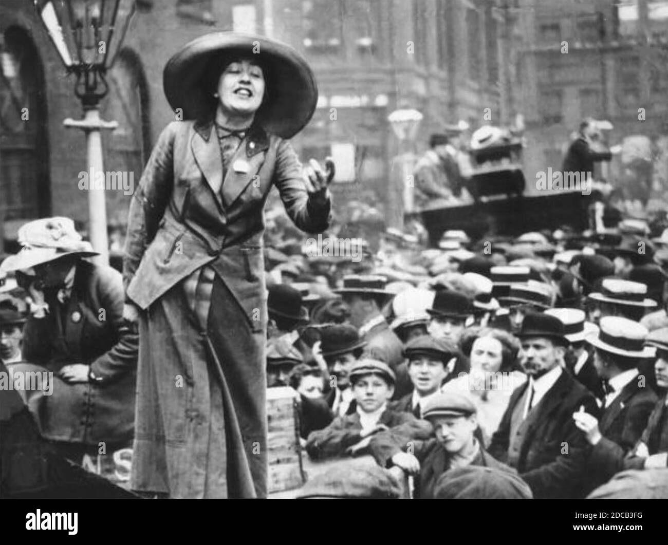 SYLVIA PANKHURST (1882-1960) Englische Frauenrechtlerin um 1912 Stockfoto